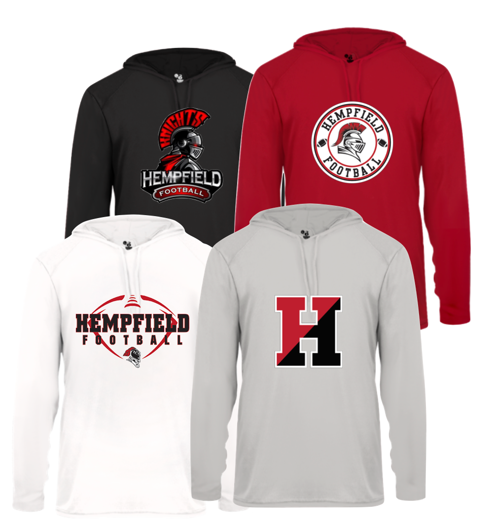 Hempfield Football Hooded L/S T-Shirt - Youth