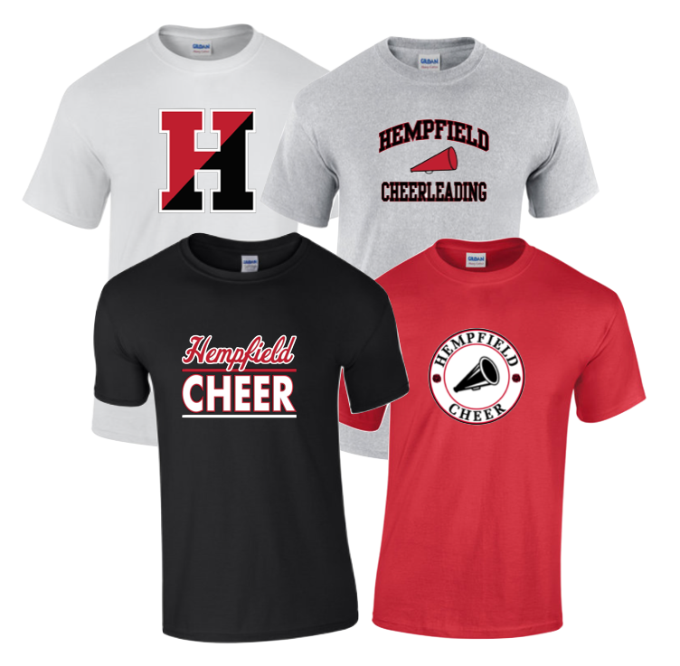 Hempfield Cheer 100% Cotton SS T-Shirt - (Adult)