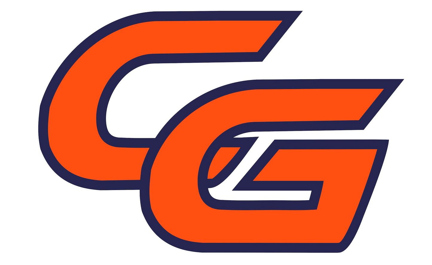 5" CG Window Decal (Orange/Navy)