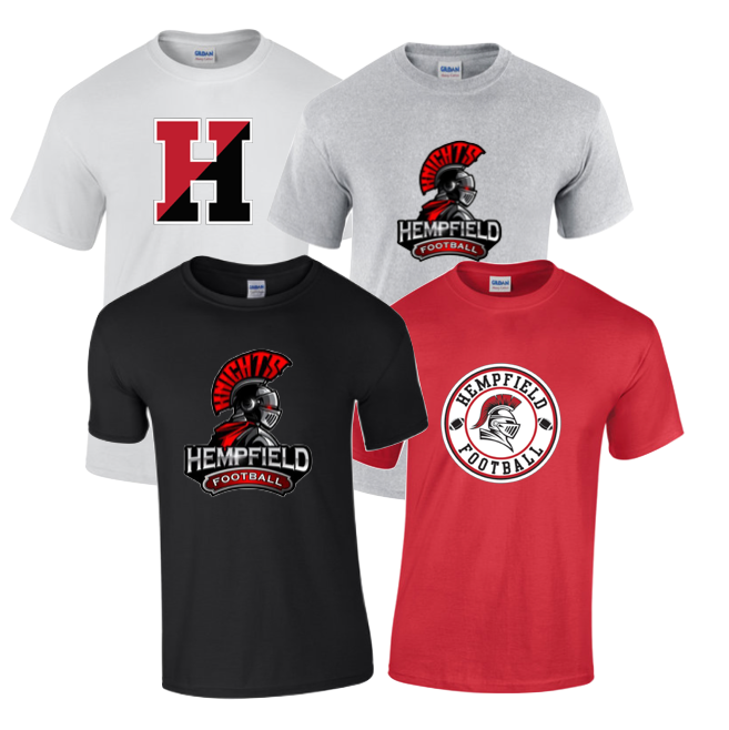 Hempfield Football 100% Cotton SS T-Shirt - (Adult)