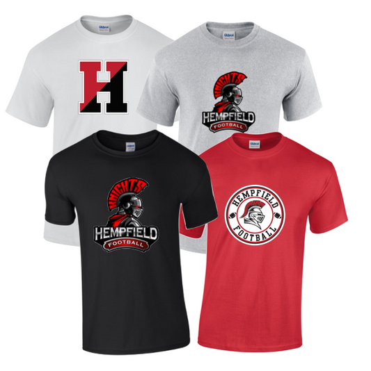 Hempfield Football 100% Cotton SS T-Shirt - (Adult)