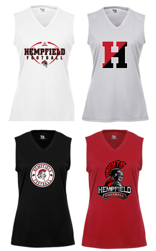 Hempfield Football - B-Core Girls Sleeveless Tee