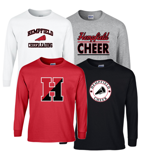 Hempfield Cheer 100% Cotton LS T-Shirt - (Youth)