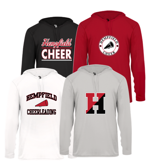 Hempfield Cheer LS Hooded T-Shirt - (Adult)