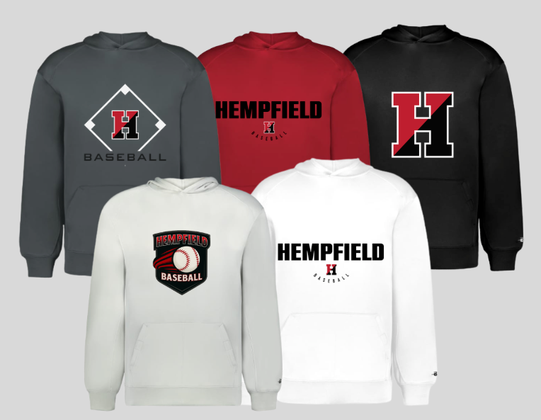 Hempfield Baseball Perf Fleece Hoodie - Adult