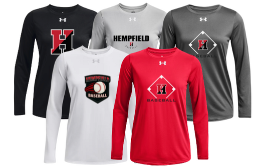Hempfield Baseball UA L/S Tech Tee - Ladies
