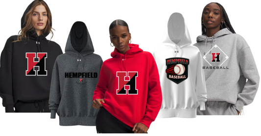 Hempfield Baseball Icon Fleece Hoodie - Ladies