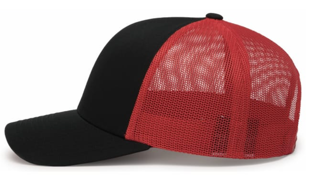 Hempfield Football Snap Back Hat (Black/Red)